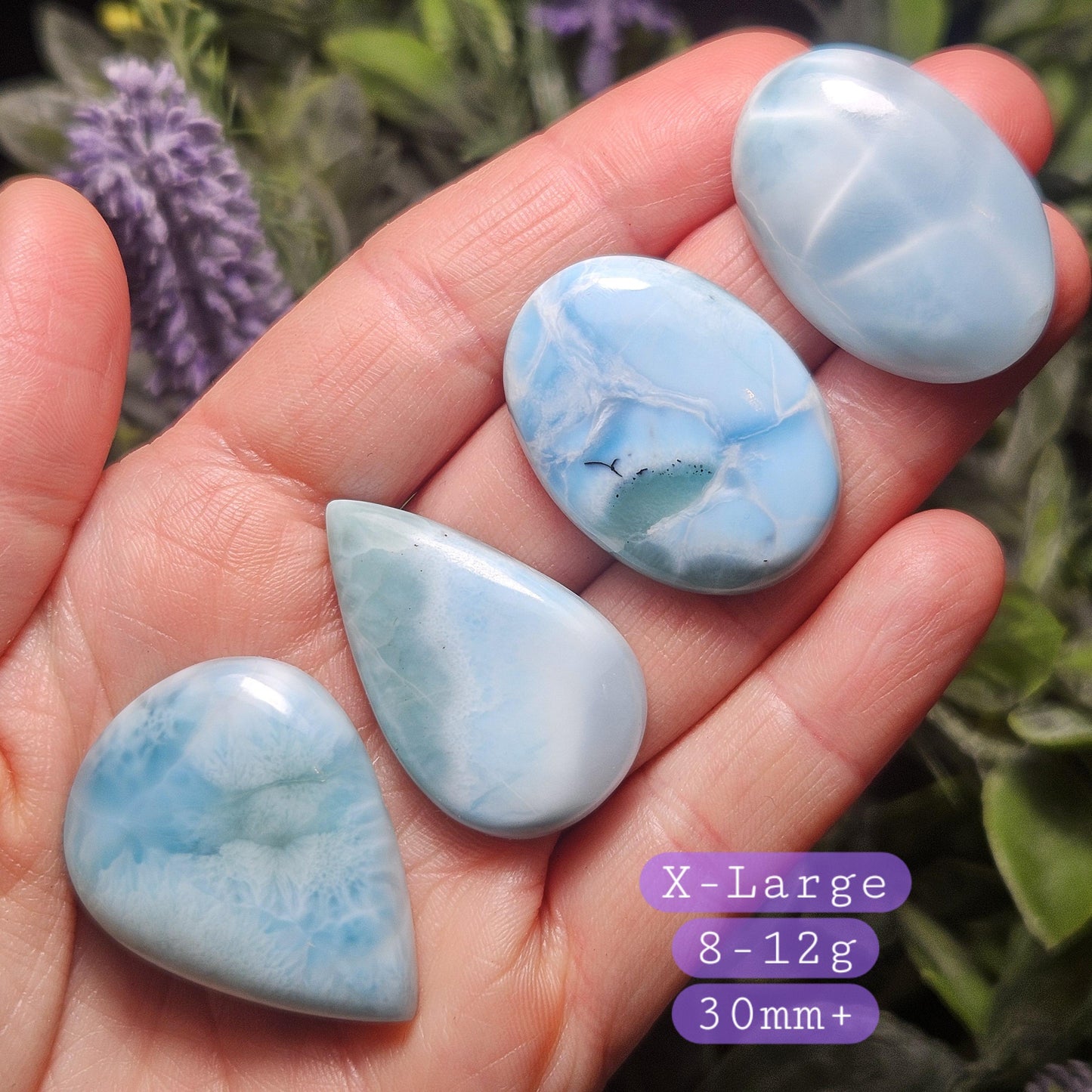 Blue Larimar Crystal Specimens, Choose Your Size