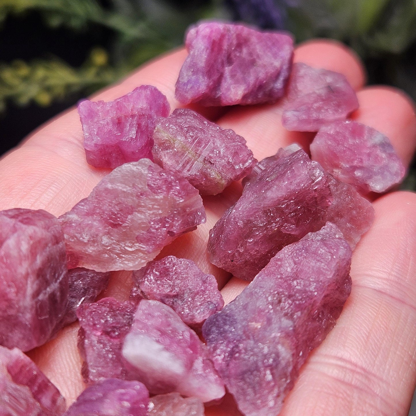 Pink Tourmaline Crystal, Raw Crystal from Brazil