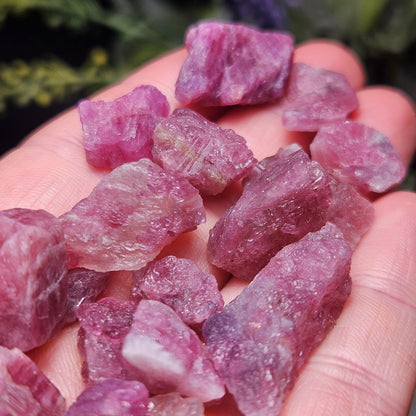 Pink Tourmaline Crystal, Raw Crystal from Brazil