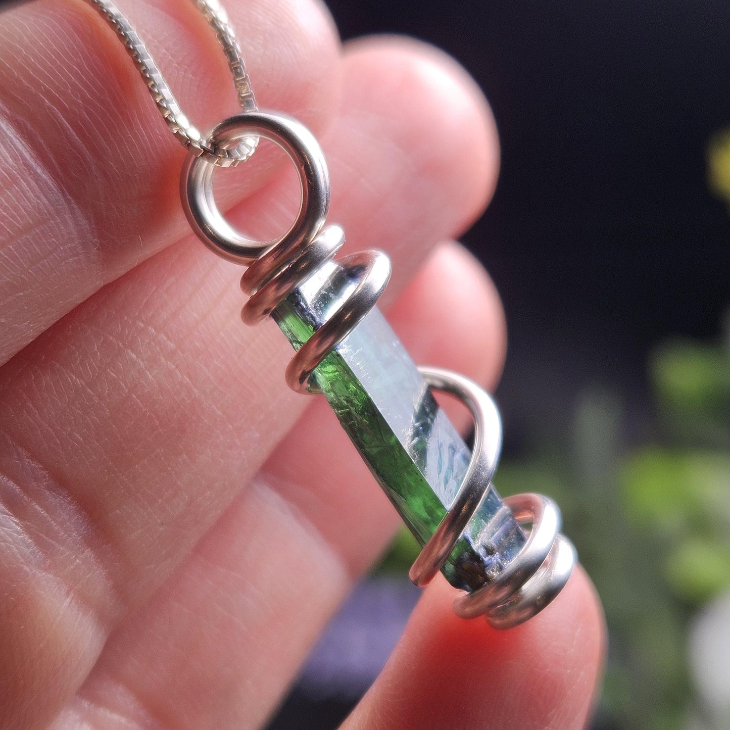 Vivianite Crystal Pendant, High Quality Terminated Specimen