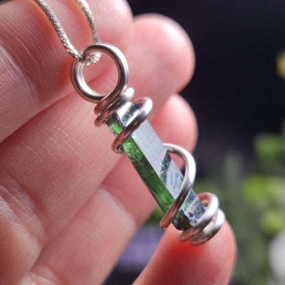 Vivianite Crystal Pendant, High Quality Terminated Specimen