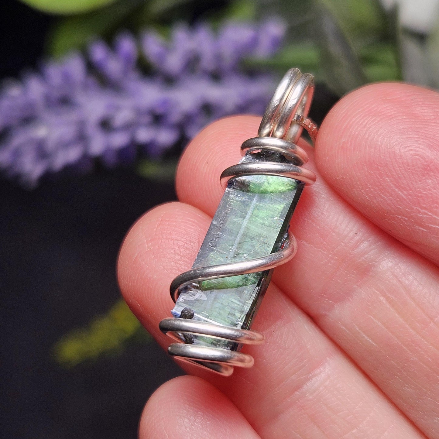 Vivianite Crystal Pendant, High Quality Terminated Specimen