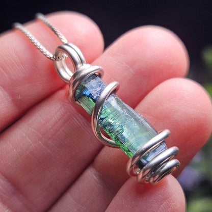 Vivianite Crystal Pendant, High Quality Terminated Specimen
