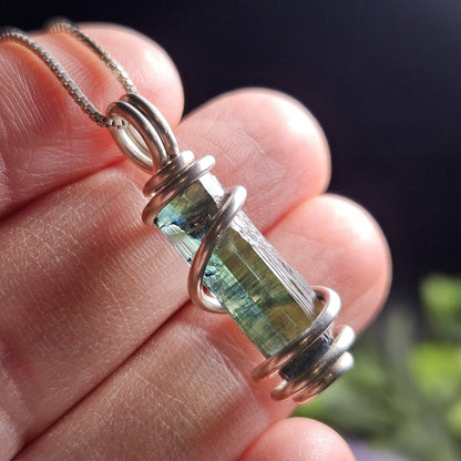 Vivianite Crystal Pendant, High Quality Terminated Specimen