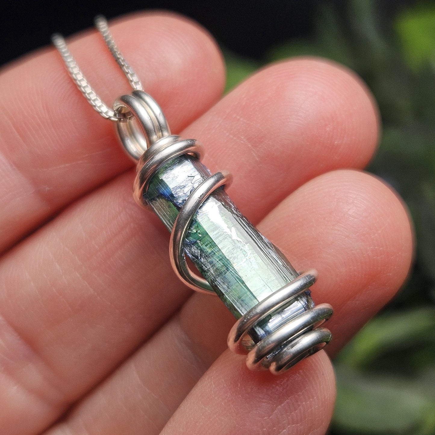 Vivianite Crystal Pendant, High Quality Terminated Specimen
