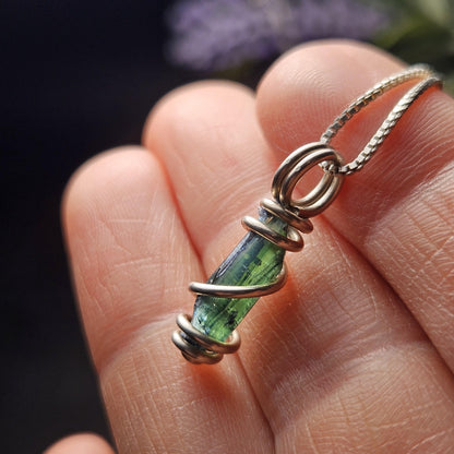 Vivianite Crystal Pendant, High Quality Terminated Specimen