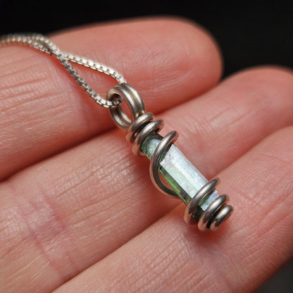 Vivianite Crystal Pendant, High Quality Terminated Specimen