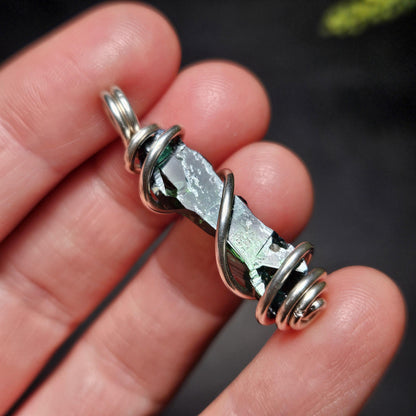 Vivianite Crystal Pendant, High Quality Terminated Specimen