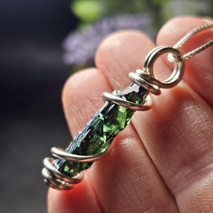 Vivianite Crystal Pendant, High Quality Terminated Specimen