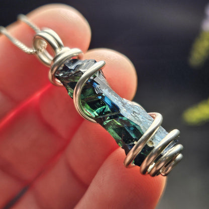 Vivianite Crystal Pendant, High Quality Terminated Specimen