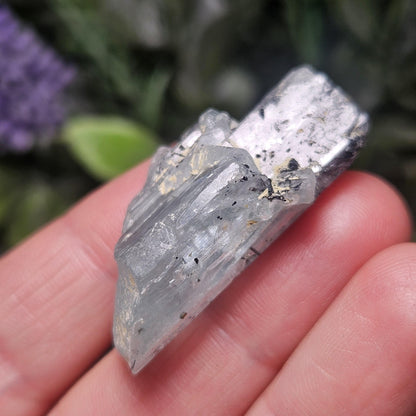 Aquamarine with Black Tourmaline Needle Inclusions, 11.47 grams