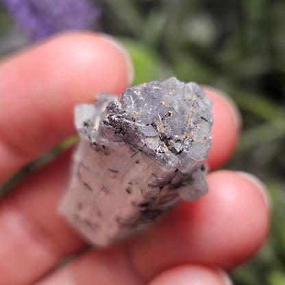 Aquamarine with Black Tourmaline Needle Inclusions, 11.47 grams