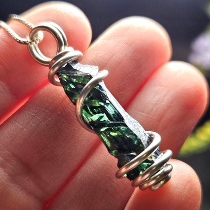 Vivianite Crystal Pendant, High Quality Terminated Specimen