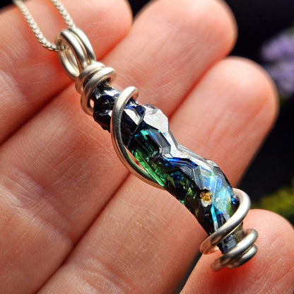 Vivianite Crystal Pendant, High Quality Terminated Specimen
