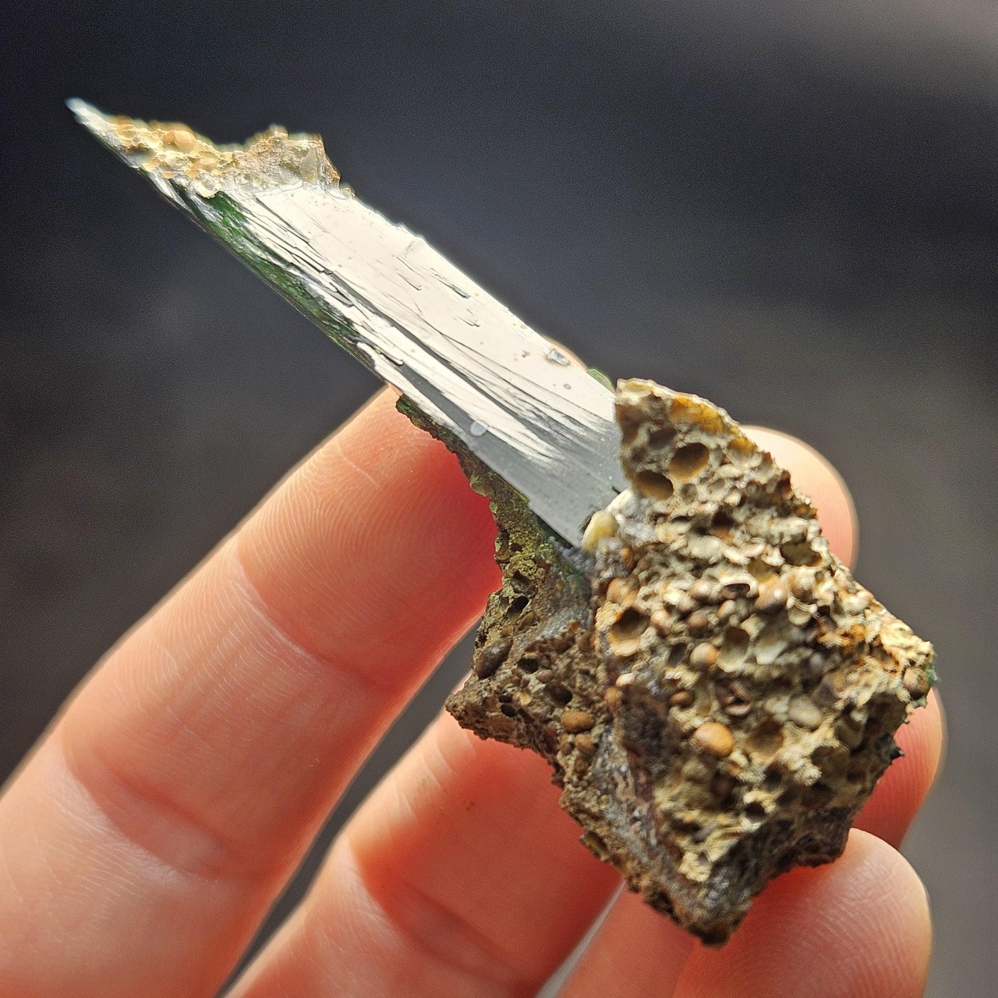 Vivianite Crystal Specimen 21.11g, Terminated Vivianite Crystal, Raw Blue