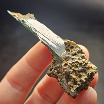 Vivianite Crystal Specimen 21.11g, Terminated Vivianite Crystal, Raw Blue