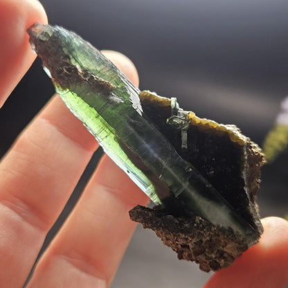 Vivianite Crystal Specimen 21.11g, Terminated Vivianite Crystal, Raw Blue