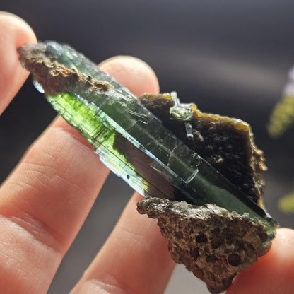 Vivianite Crystal Specimen 21.11g, Terminated Vivianite Crystal, Raw Blue