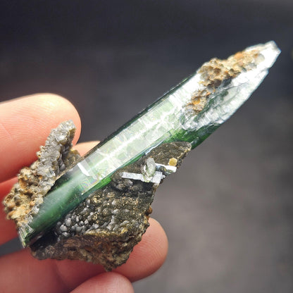 Vivianite Crystal Specimen 21.11g, Terminated Vivianite Crystal, Raw Blue