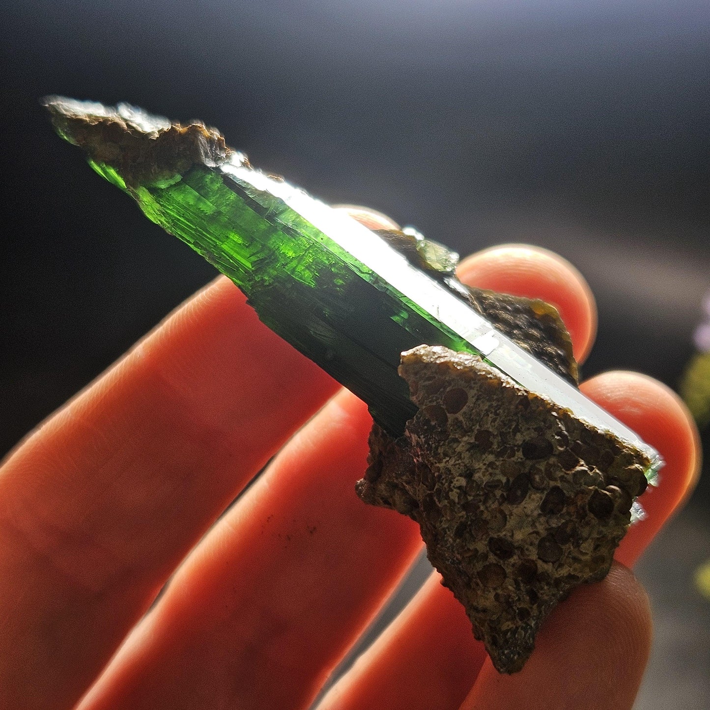 Vivianite Crystal Specimen 21.11g, Terminated Vivianite Crystal, Raw Blue