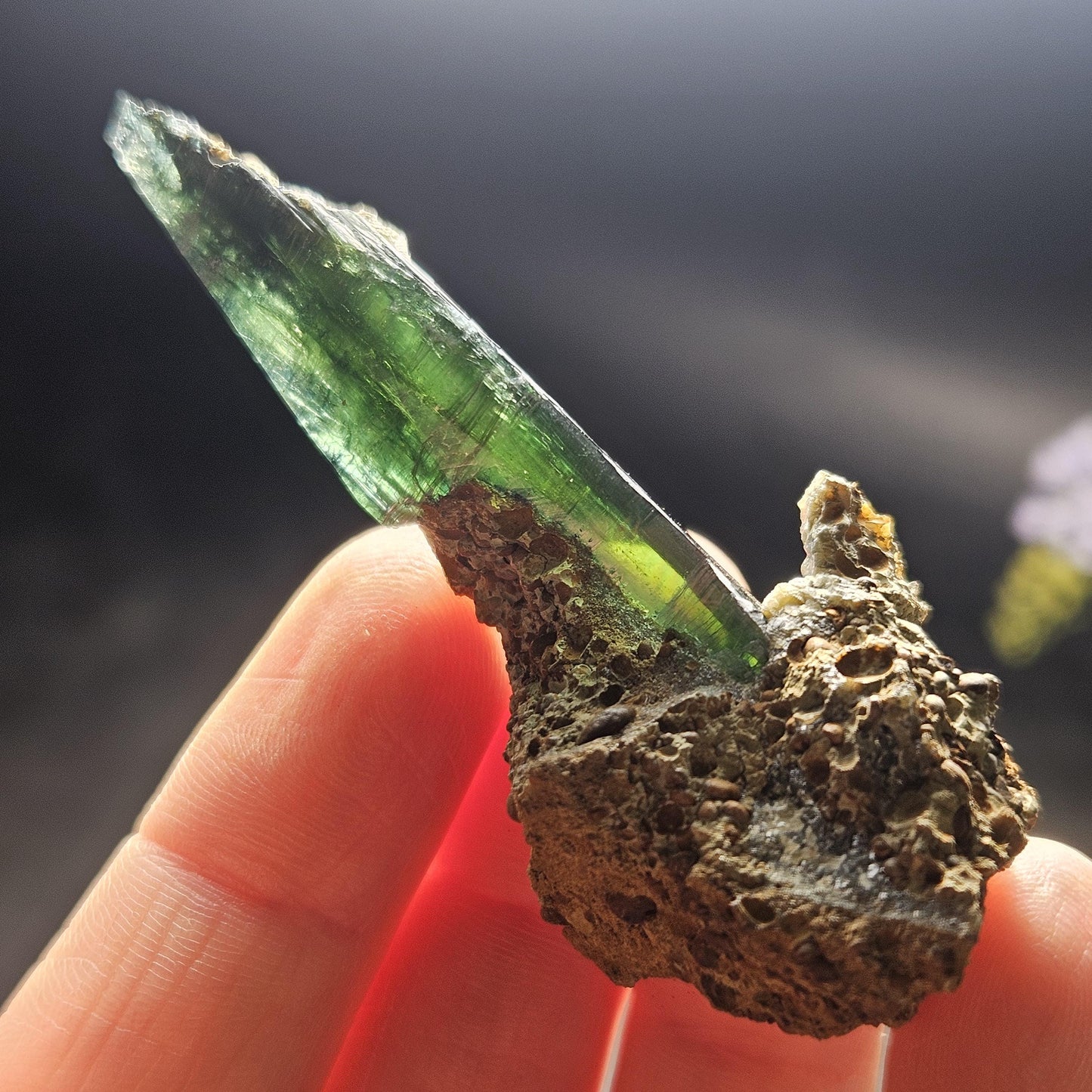 Vivianite Crystal Specimen 21.11g, Terminated Vivianite Crystal, Raw Blue