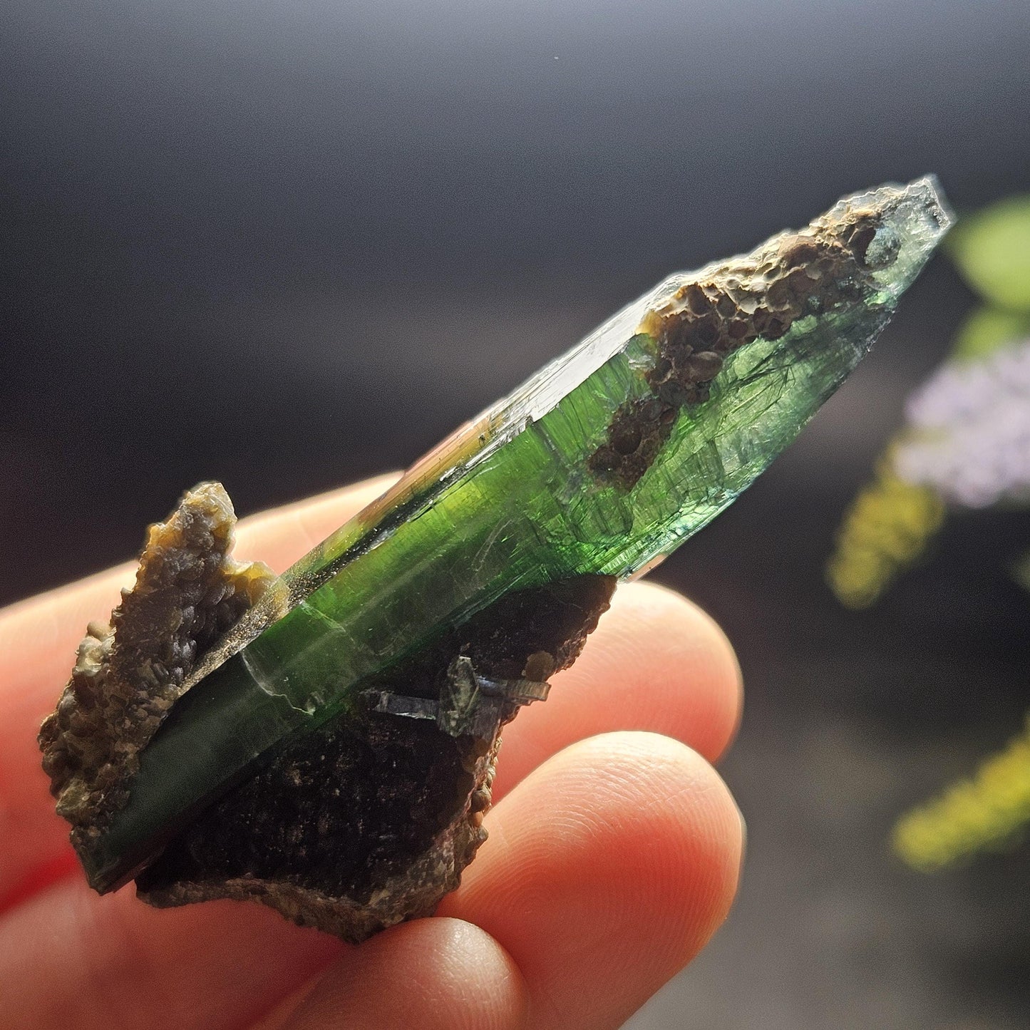 Vivianite Crystal Specimen 21.11g, Terminated Vivianite Crystal, Raw Blue