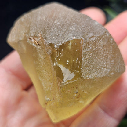 Libyan Desert Glass Specimen 74.66g, Cristobalite Inclusions