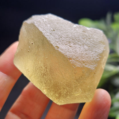 Libyan Desert Glass Specimen 74.66g, Cristobalite Inclusions