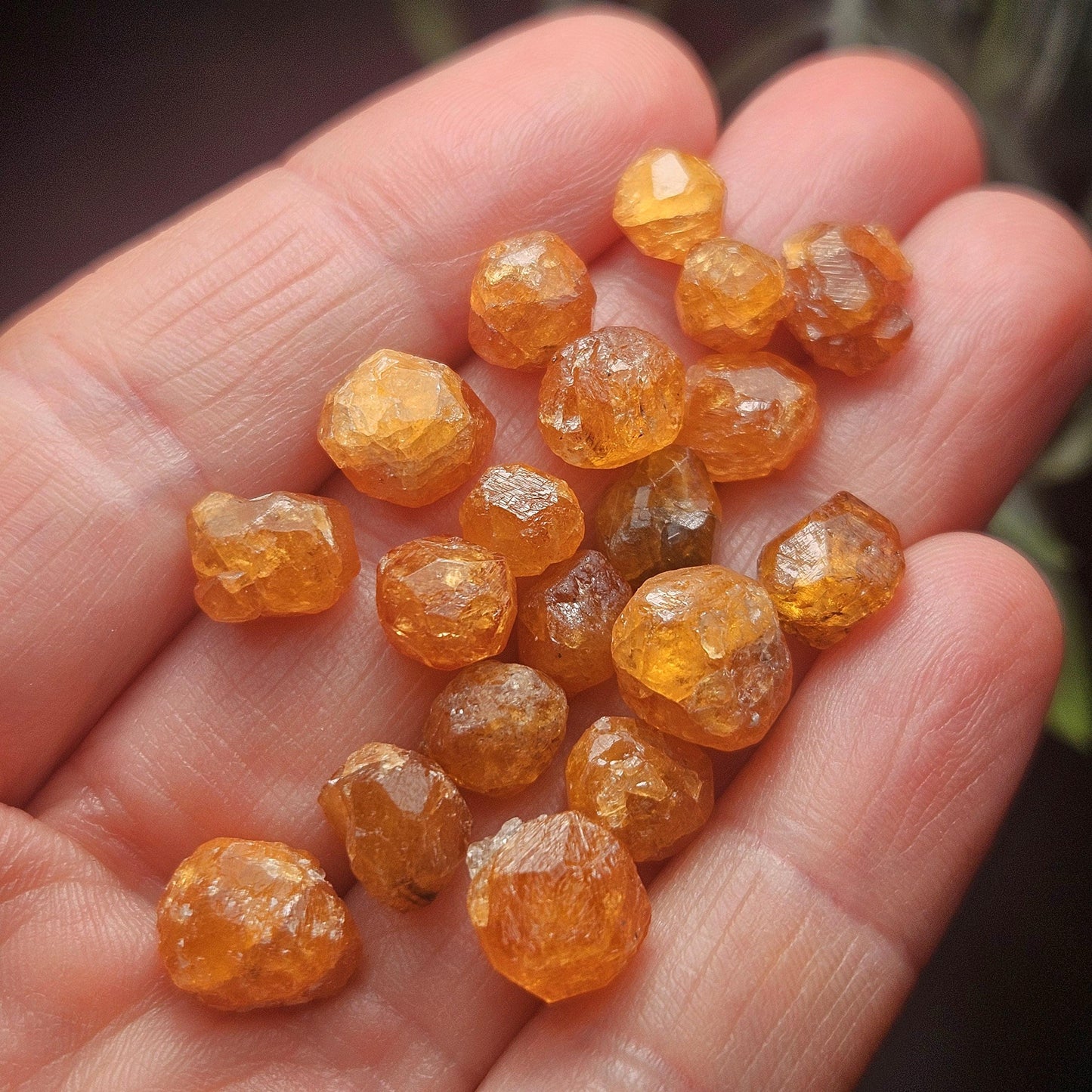 Spessartine Garnet Crystal from Tanzania, Tanzanian Orange Garnet Specimen