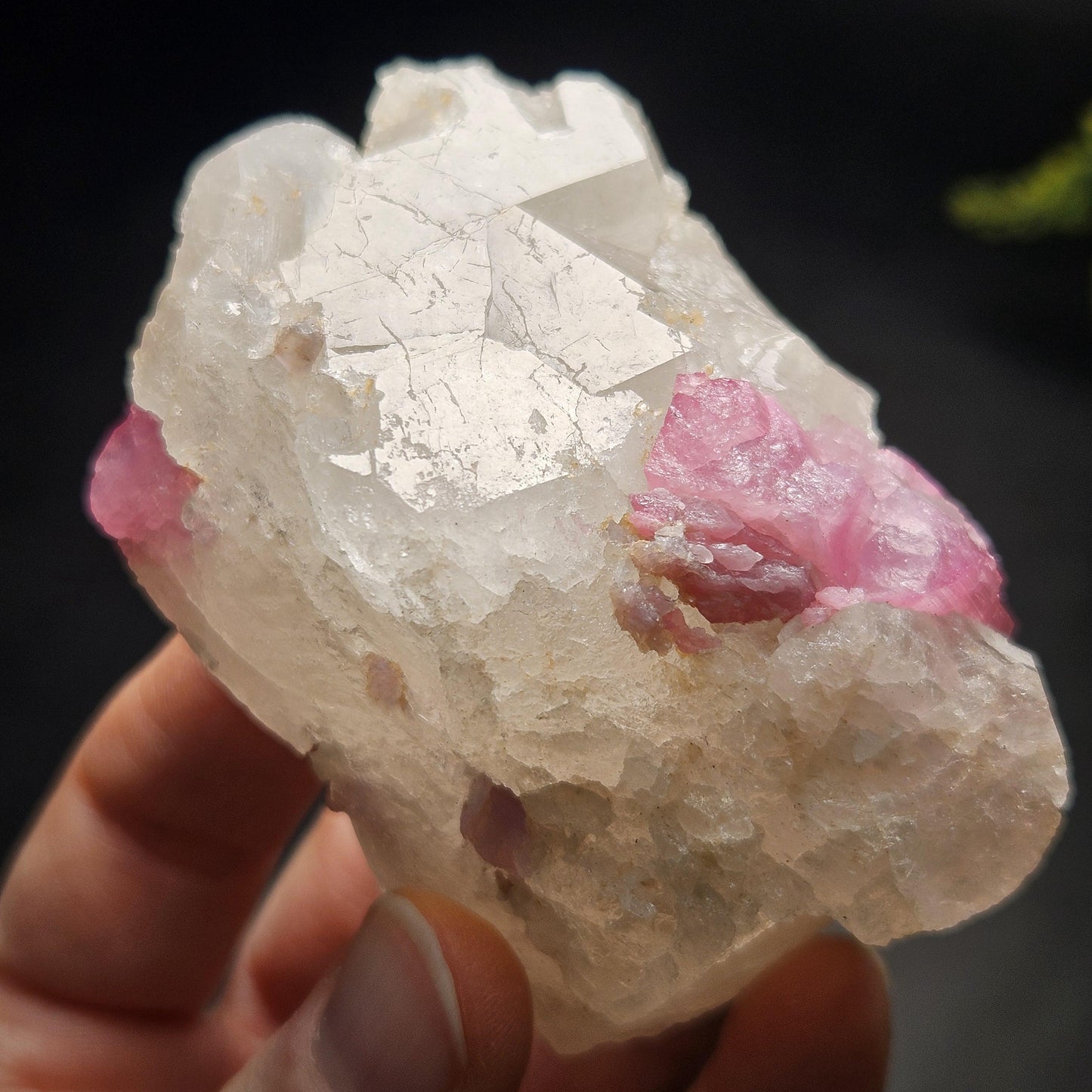 Bubblegum Pink Tourmaline in Quartz from Brazil 160.30g