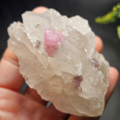Bubblegum Pink Tourmaline in Quartz from Brazil 160.30g