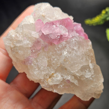 Bubblegum Pink Tourmaline in Quartz from Brazil 160.30g