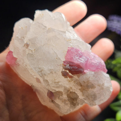 Bubblegum Pink Tourmaline in Quartz from Brazil 160.30g