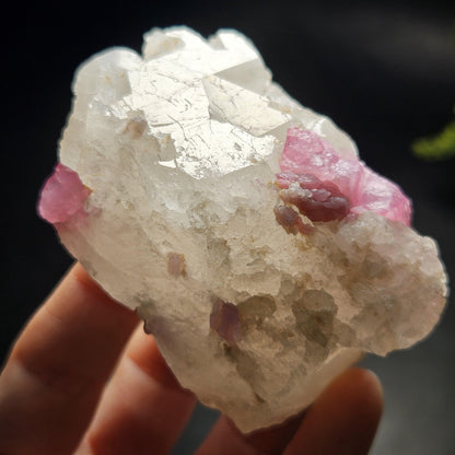 Bubblegum Pink Tourmaline in Quartz from Brazil 160.30g