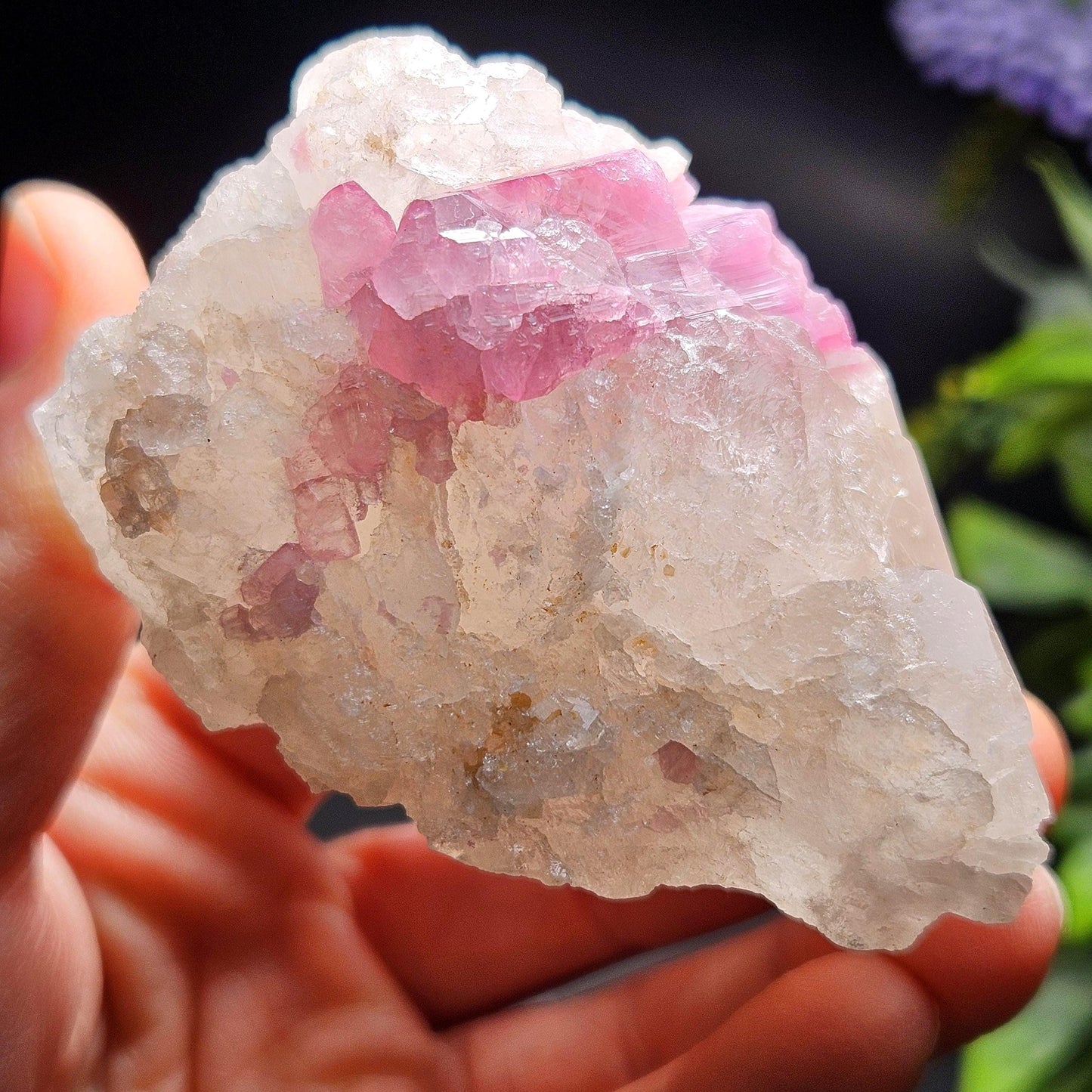 Bubblegum Pink Tourmaline in Quartz from Brazil 160.30g
