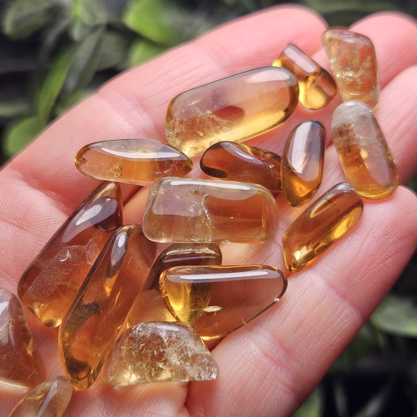 Natural Citrine Tumbled Crystal, Congo Citrine, Untreated Citrine Tumble Stone Specimen