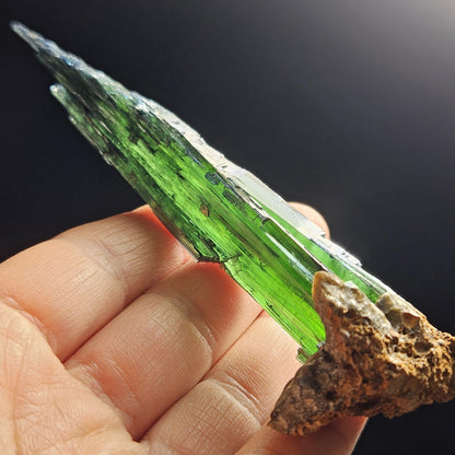 AAA Vivianite Crystal Specimen 36.29g, Terminated Vivianite Crystal, Raw Blue