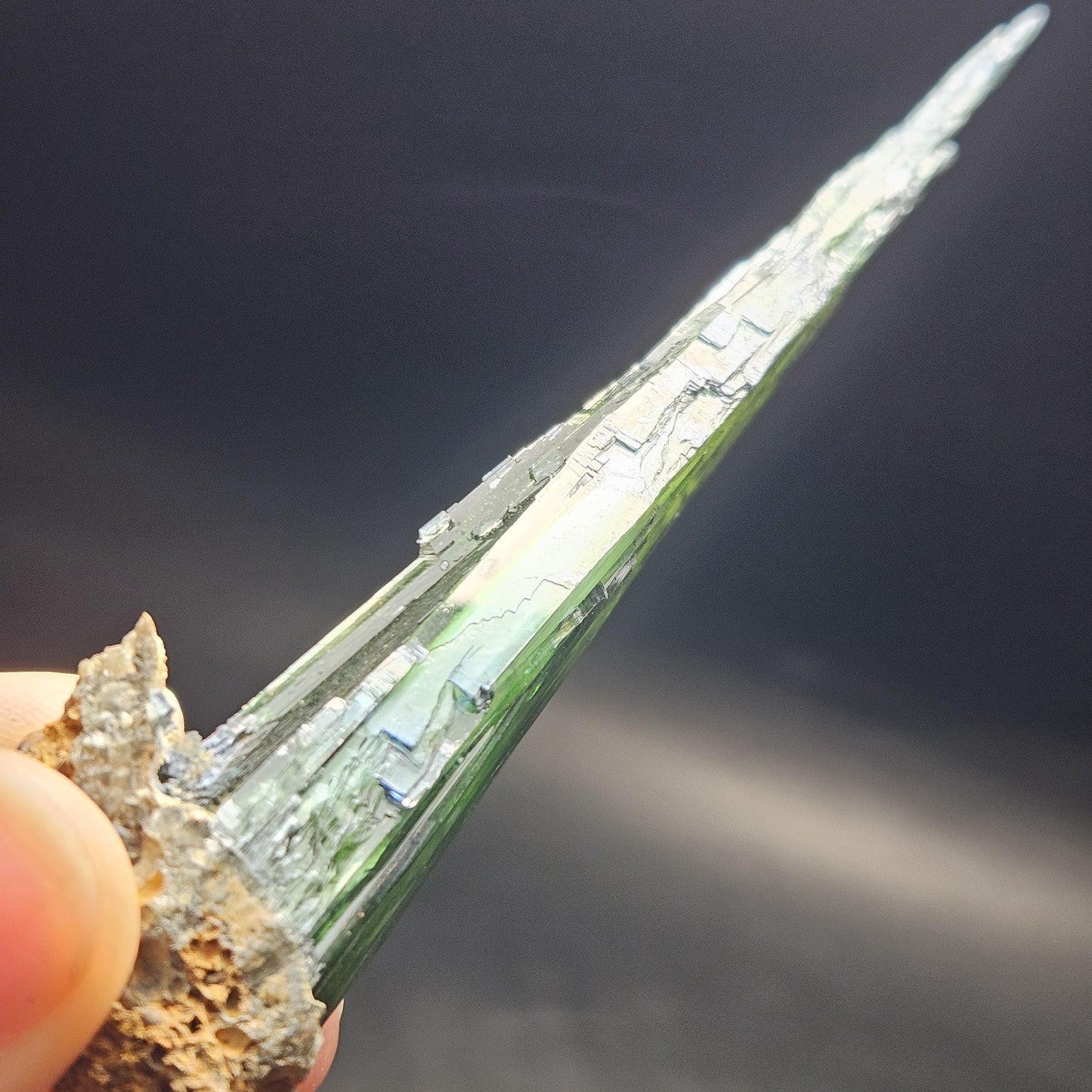 AAA Vivianite Crystal Specimen 36.29g, Terminated Vivianite Crystal, Raw Blue
