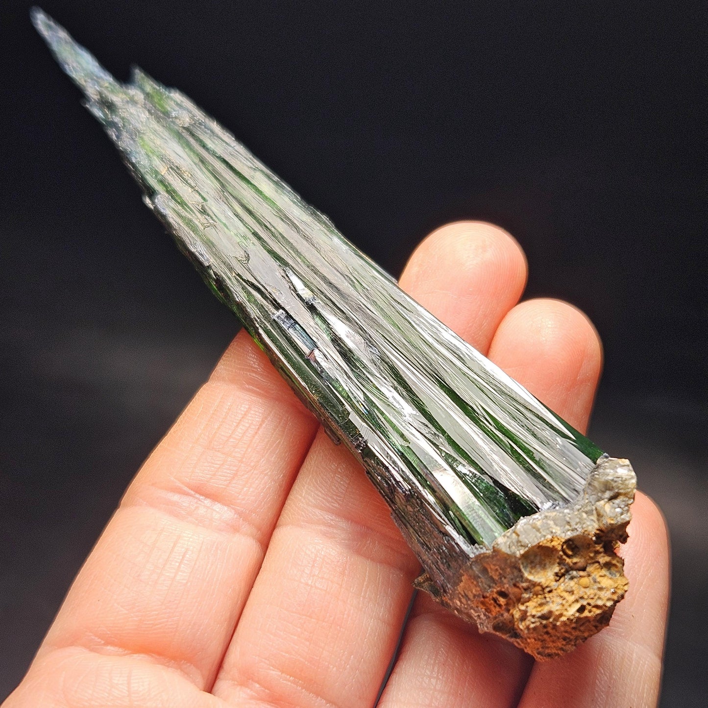 AAA Vivianite Crystal Specimen 36.29g, Terminated Vivianite Crystal, Raw Blue