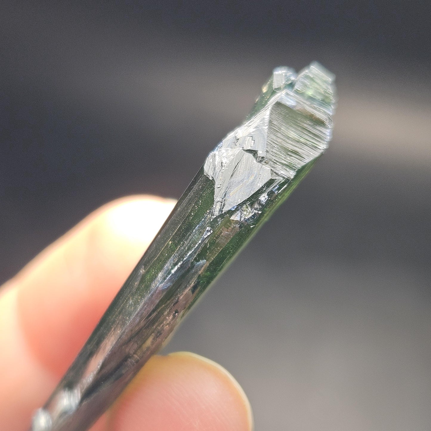 AAA Vivianite Crystal Specimen 8.94g, Terminated Vivianite Crystal, Raw Blue