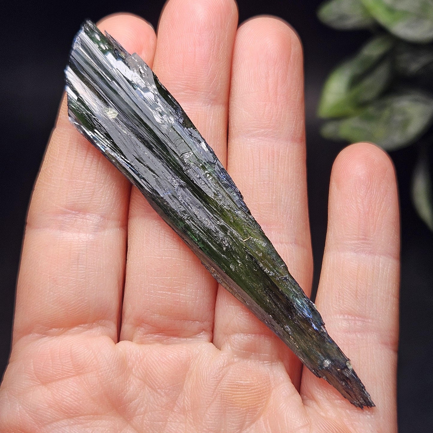 AAA Vivianite Crystal Specimen 8.94g, Terminated Vivianite Crystal, Raw Blue