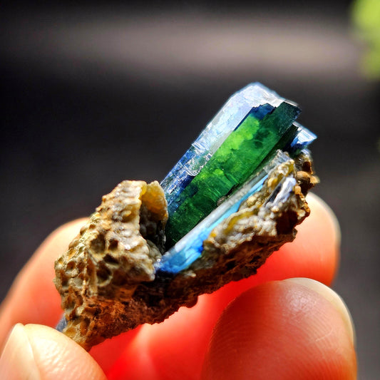Vivianite Crystal Cluster 7.48g, Vivianite Specimen, Raw Blue