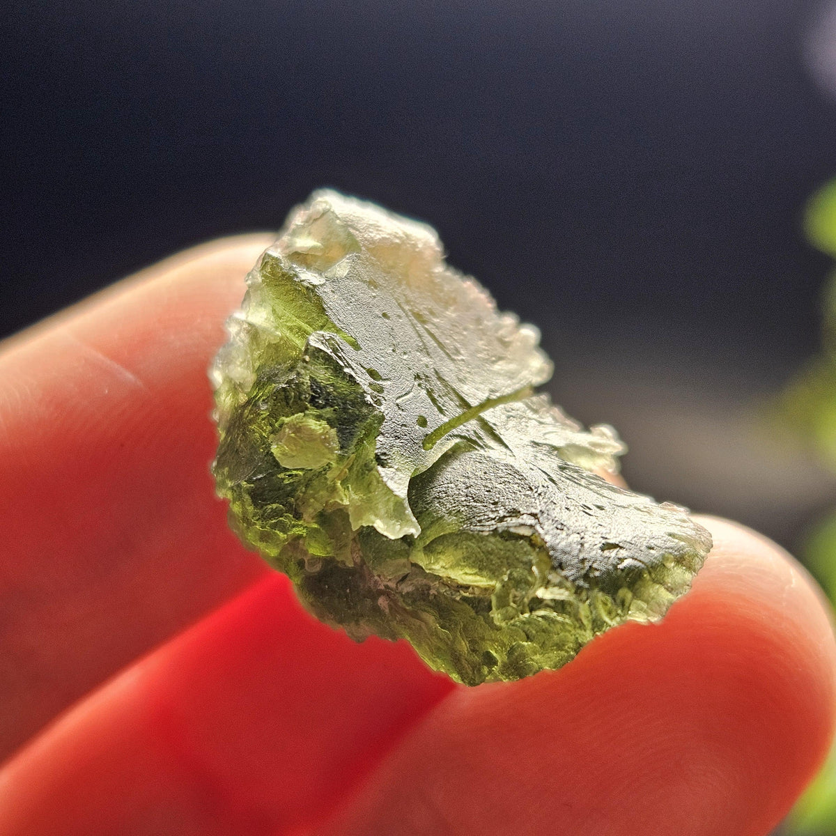 Genuine Moldavite Specimen 3.73g, Raw Authentic Moldavite Stone