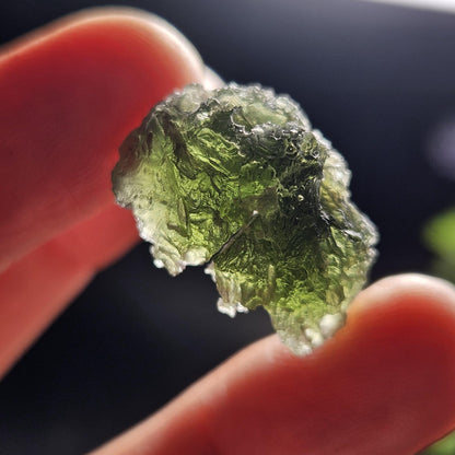 Genuine Moldavite Specimen 3.73g, Raw Authentic Moldavite Stone