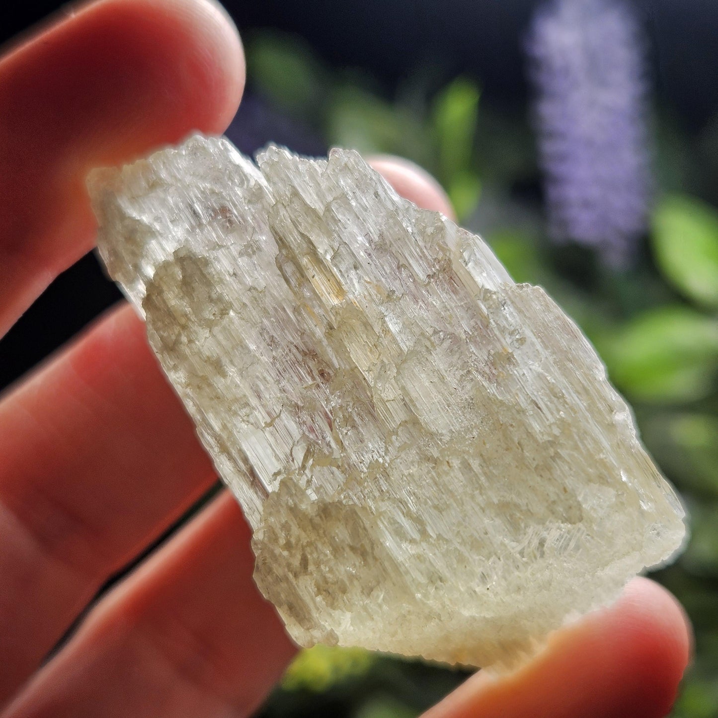 Etched Yellow Kunzite Crystal 25.16g