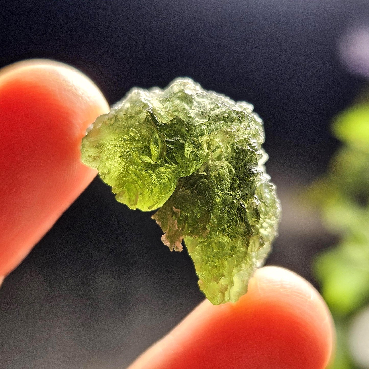 Genuine Moldavite Specimen 3.73g, Raw Authentic Moldavite Stone