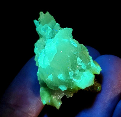 Zincite Crystal Specimen 23.06g, UV Reactive Bicolored Zincite