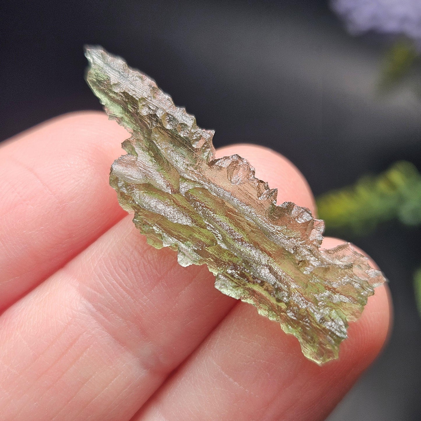 Moldavite Besednice "Hedgehog" Crystal 1.75g