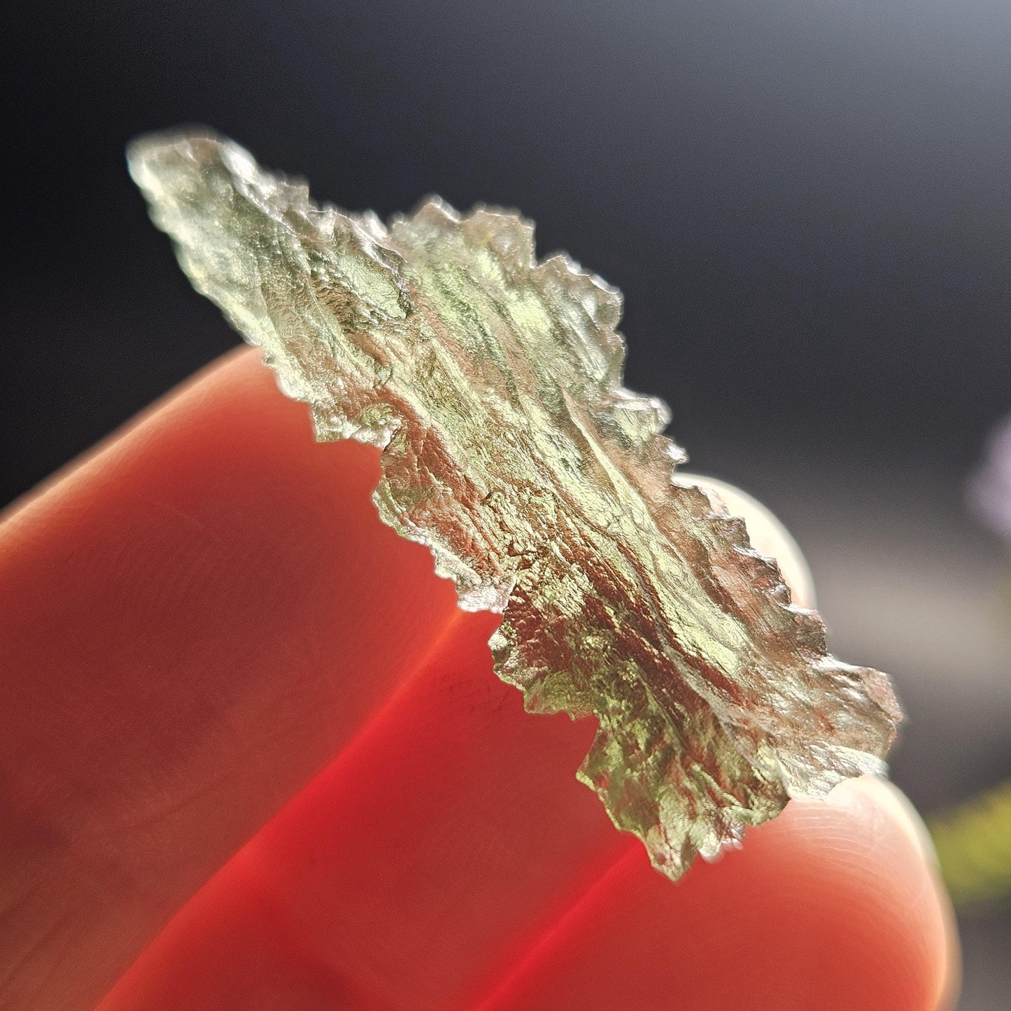 Moldavite Besednice "Hedgehog" Crystal 1.75g