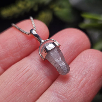 Sri Lankan Terminated Sapphire Pendant, Old Stock Crystal